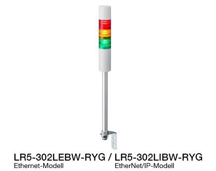 Φ50 LED-Signalsäule (kompatibel mit Ethernet / EtherNet/IP-Steuerung) LR5-LAN Serie