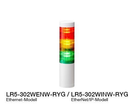 Φ50 LED-Signalsäule (kompatibel mit Ethernet / EtherNet/IP-Steuerung) LR5-LAN Serie
