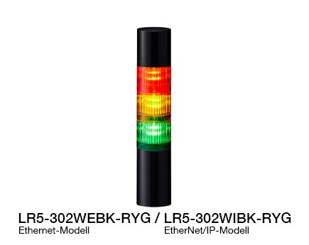 Φ50 LED-Signalsäule (kompatibel mit Ethernet / EtherNet/IP-Steuerung) LR5-LAN Serie